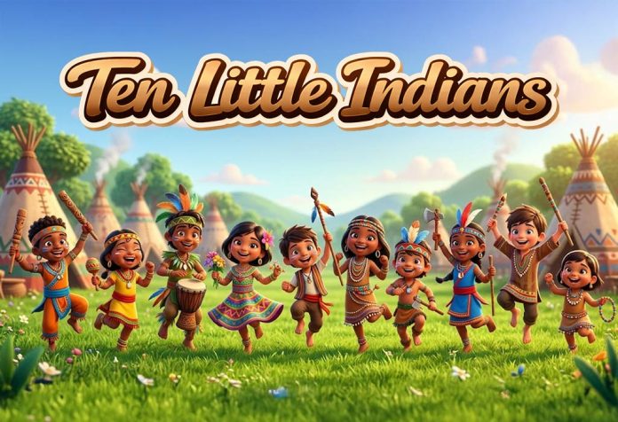 Ten Little Indians Nursery Rhyme With Lyrics