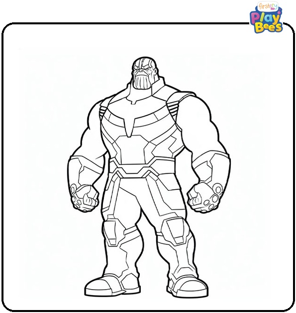 Thanos Avengers Coloring Page