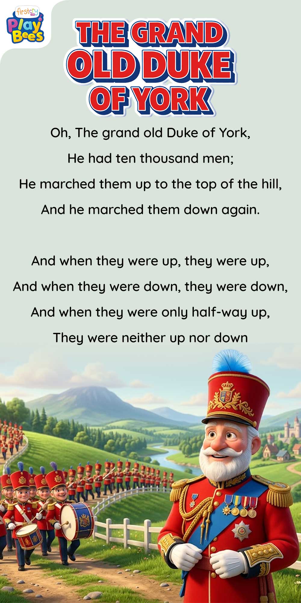 The Grand Old Duke of York Song Lyrics