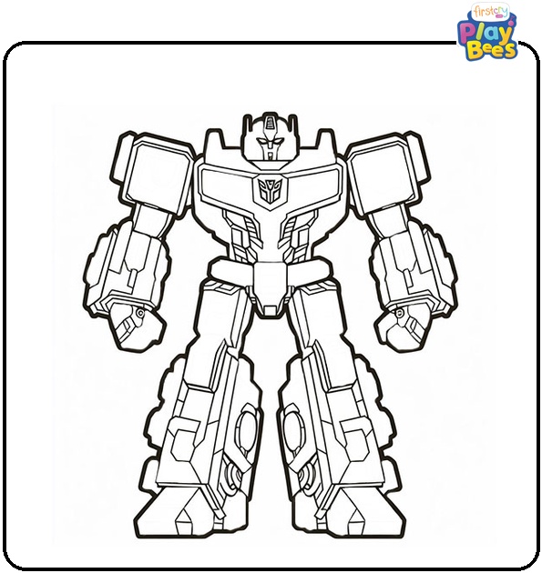 Transformer Robot Coloring Page Transformer Robot Coloring Page