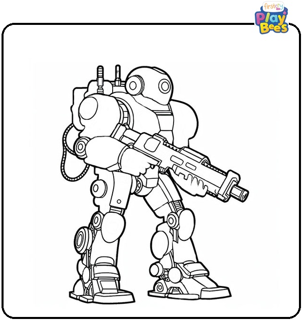 War Robots Coloring Page War Robots Coloring Page
