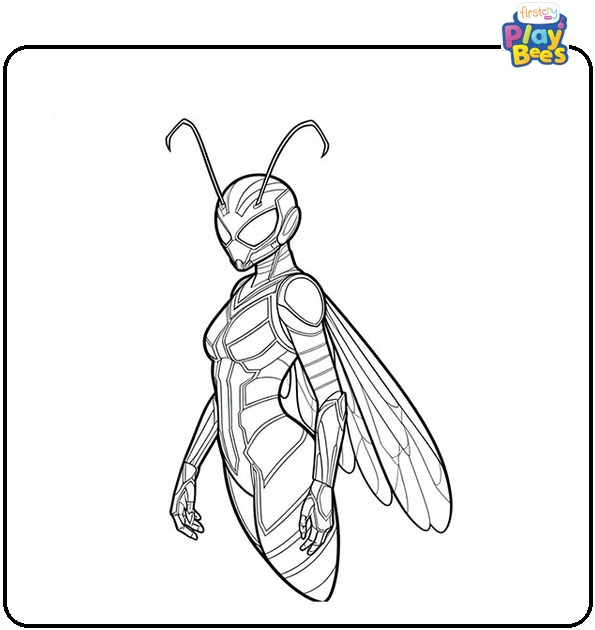 Wasp Coloring Page