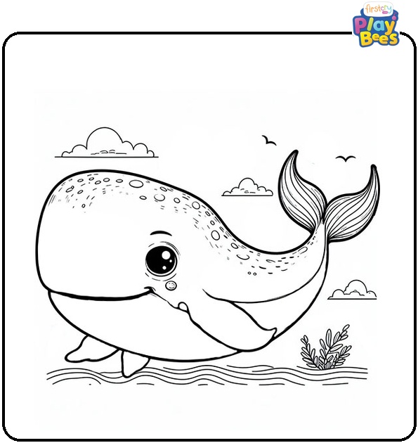 Whale Coloring Page Whale Coloring Page