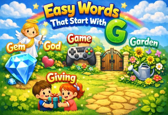 Words That Start With Letter G