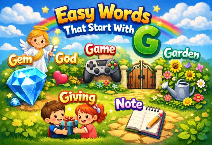 Words That Start With Letter G