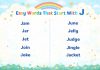 Words That Start With Letter J Words That Start With Letter J