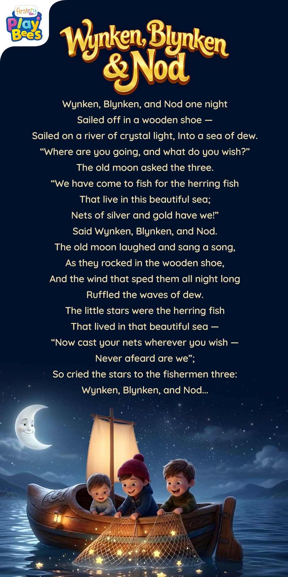 Wynken, Blynken, and Nod Song Lyrics