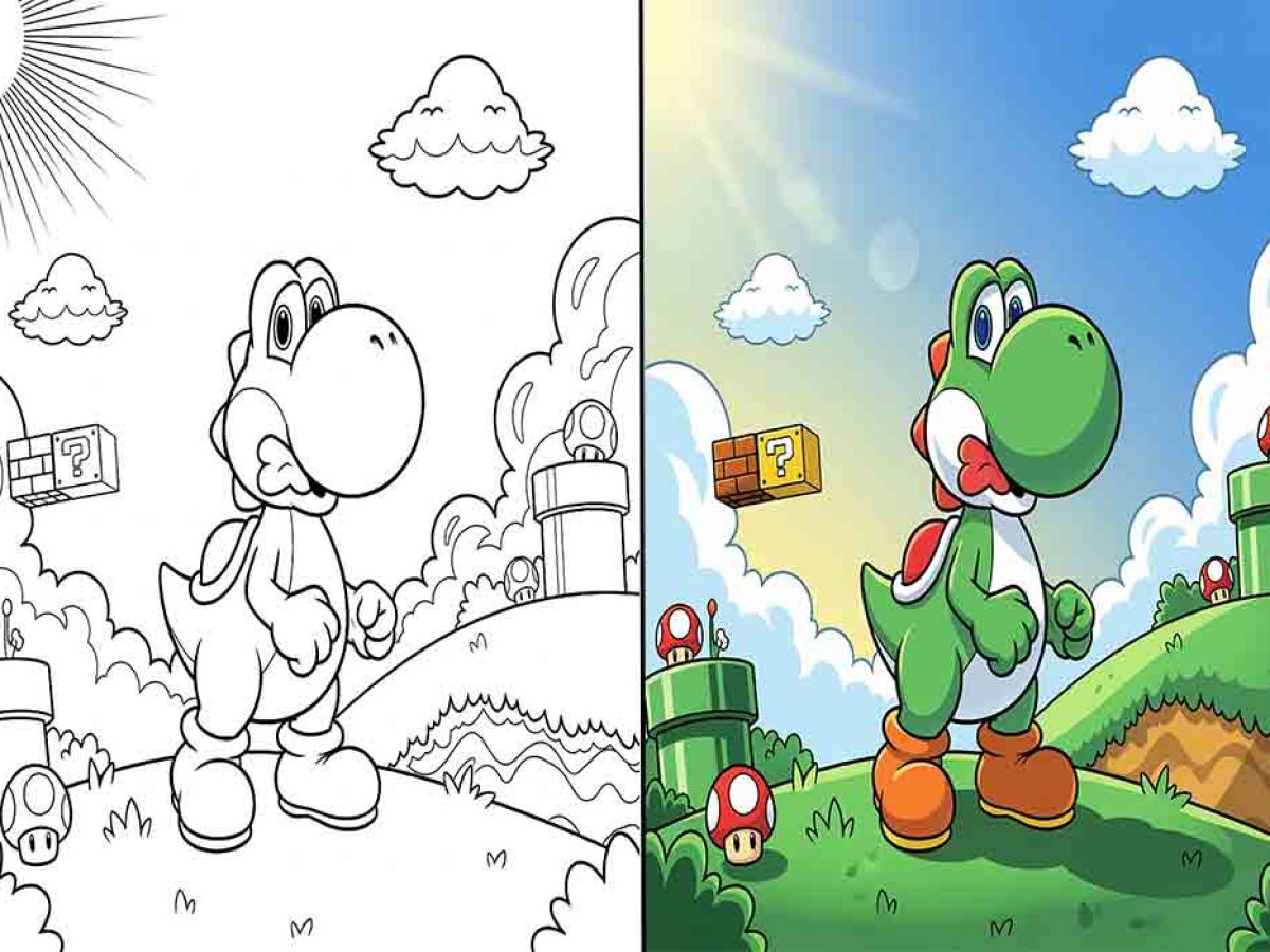 Yoshi-Coloring-Pages-–-Free-