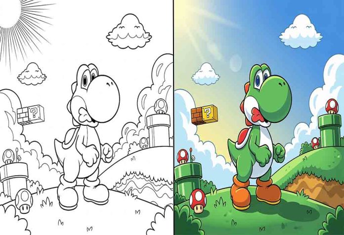 Yoshi Coloring Pages – Free Printable Sheets & Images