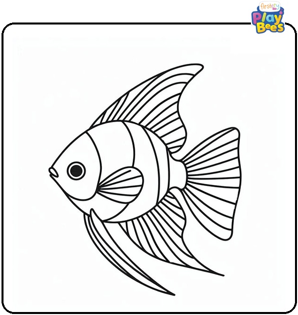 Angelfish Coloring Page Angelfish Coloring Page