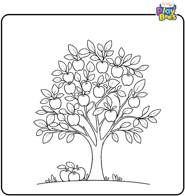 Apple Tree Coloring Page