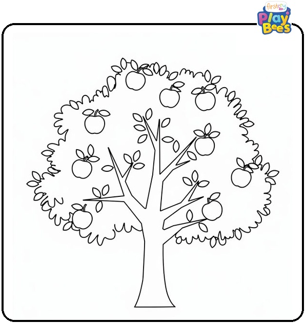 Apple Tree Coloring Pages