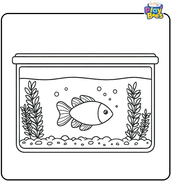 Aquarium Fish Coloring Page Aquarium Fish Coloring Page