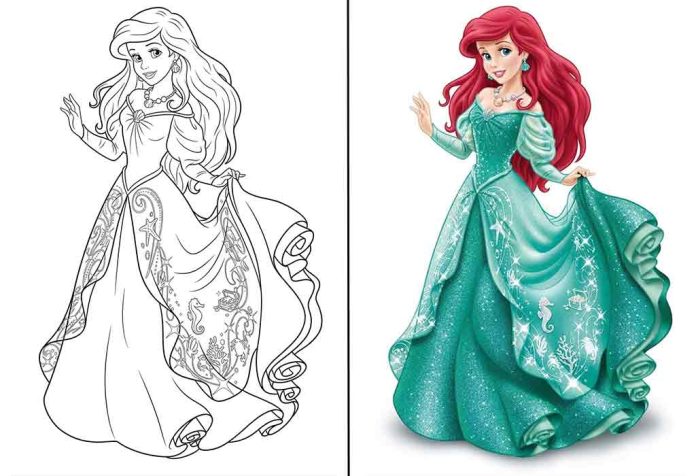 Ariel Coloring Pages – Free Printable Sheets & Pictures