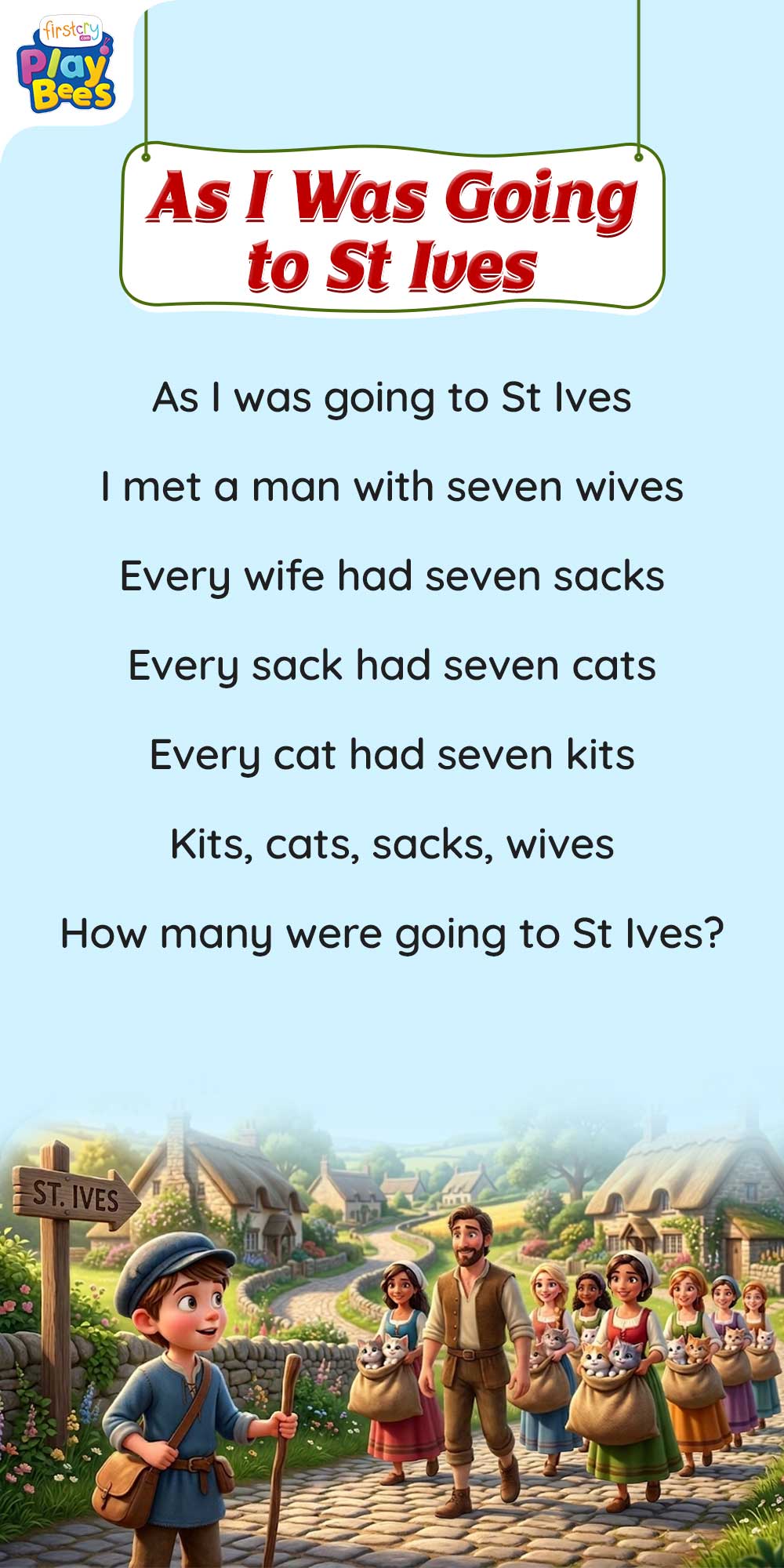 As I was going to St Ives Song Lyrics