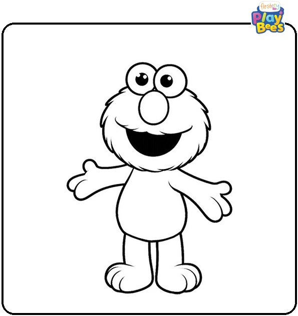 Baby Elmo Coloring Page