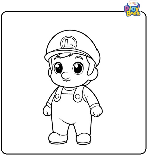 Baby Luigi Coloring Page