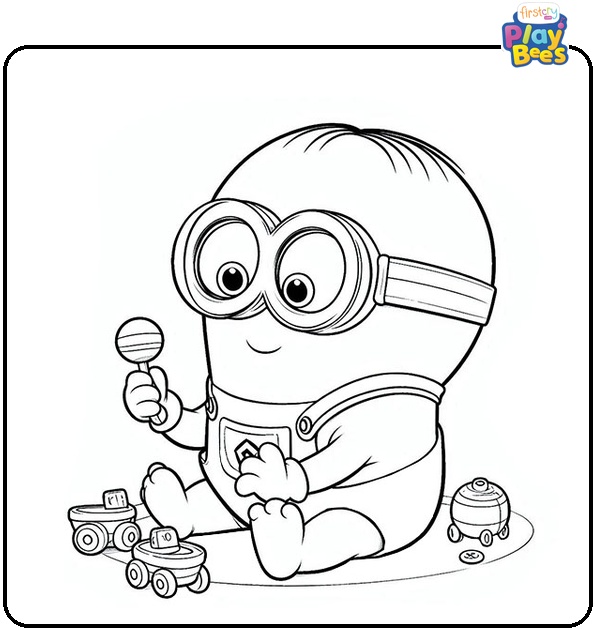 Baby Minion Coloring Page