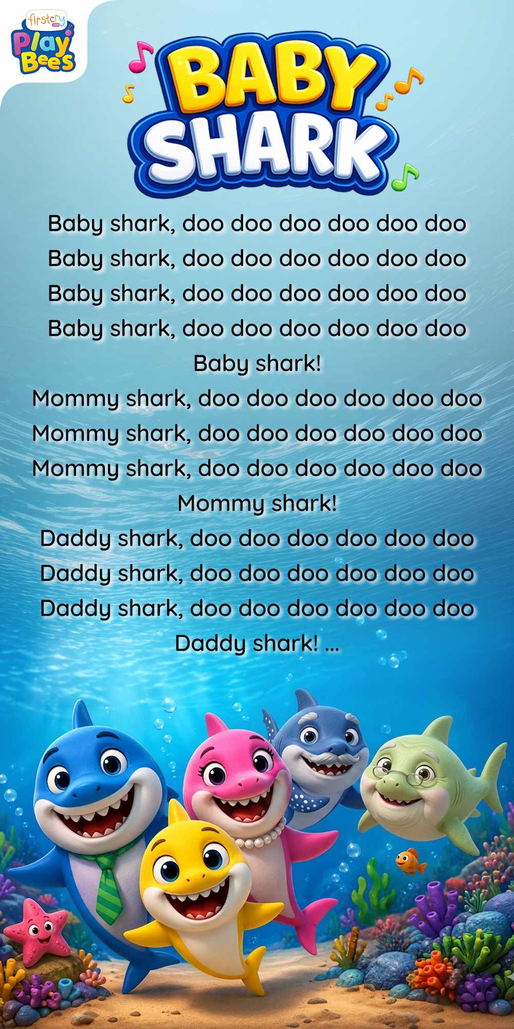 Baby Shark Song Lyrics
