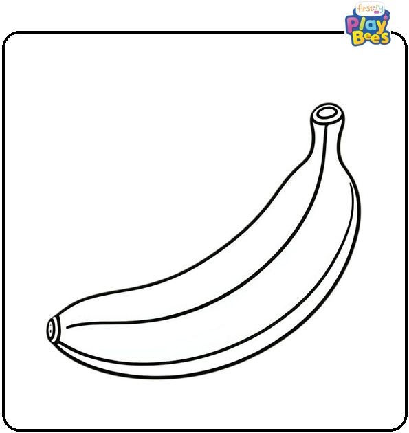 Banana Coloring Page