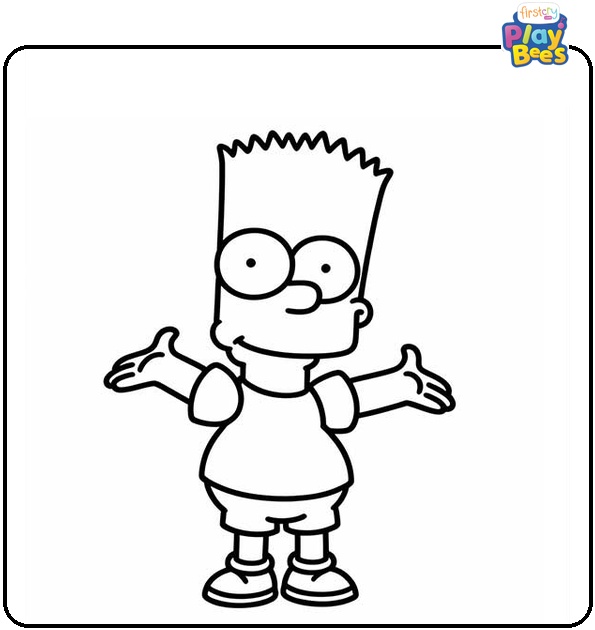 Bart Simpson Coloring Page