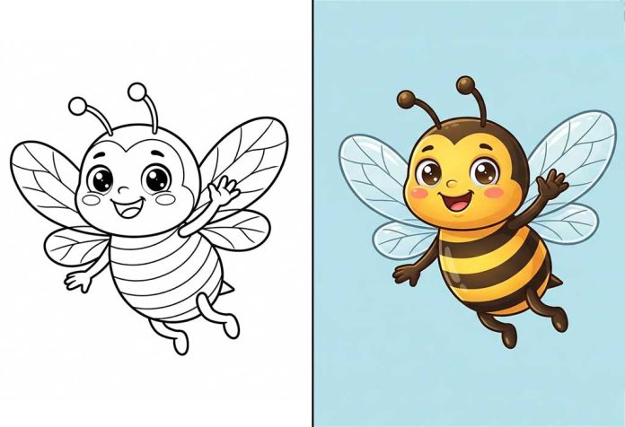 Bee Coloring Pages – Free Printable Sheets & Pictures