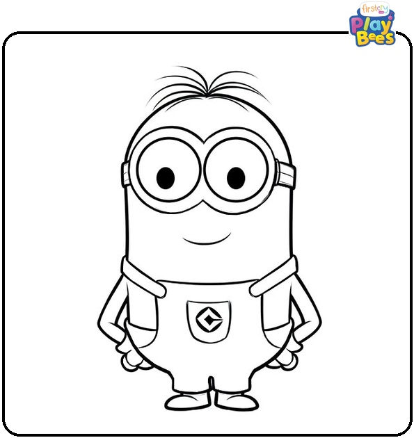 Bob Minion Coloring Page