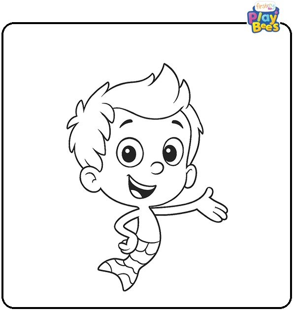 Bubble Guppies Gil Coloring Page Bubble Guppies Gil Coloring Page