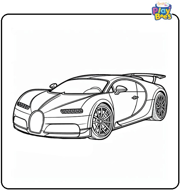 Bugatti Coloring Page