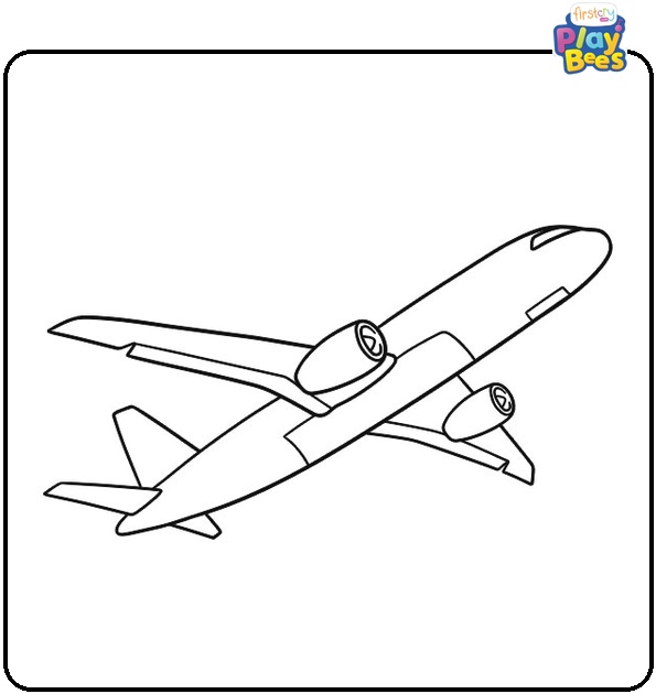 Cargo Plane Coloring Page