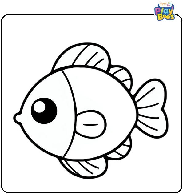 Cartoon Fish Coloring Page Cartoon Fish Coloring Page