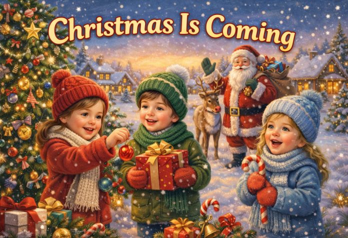 Christmas Is Coming Nursery Rhyme With Lyrics