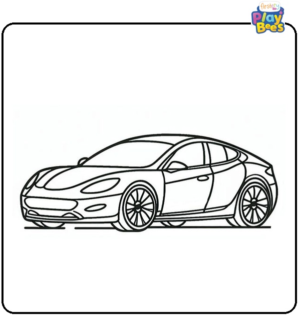 Cool Car Coloring Page