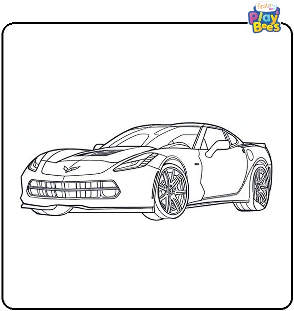 Corvette Coloring Page