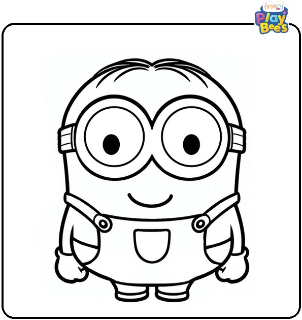 Cute Minion Coloring Page