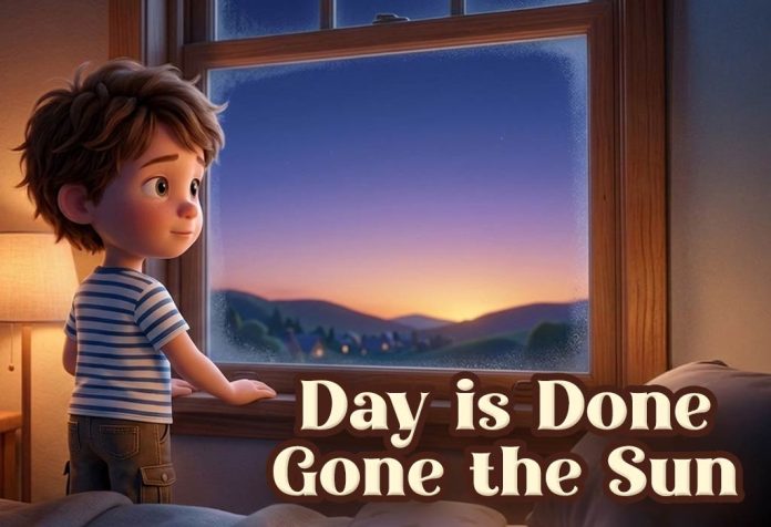 Day is Done Gone the Sun Nursery Rhyme With Lyrics