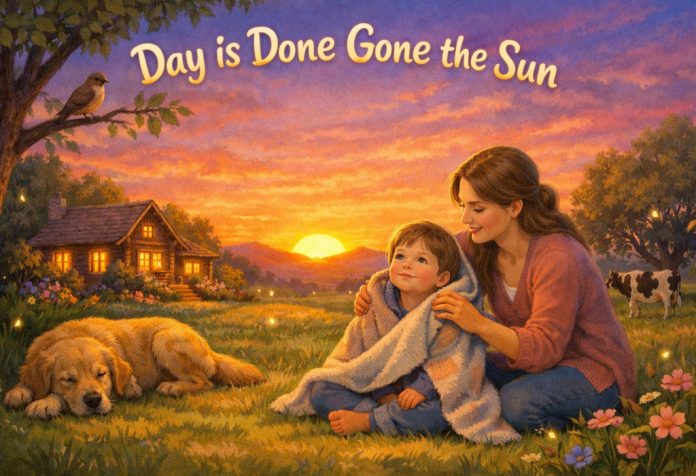 Day is Done Gone the Sun Nursery Rhyme With Lyrics