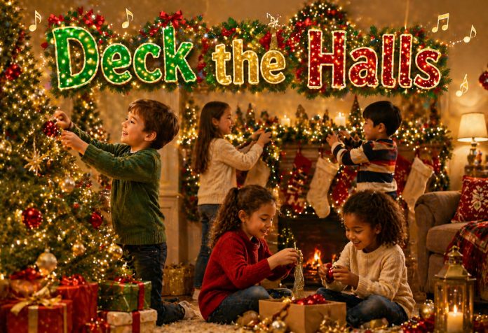 Deck the Halls Nursery Rhyme With Lyrics