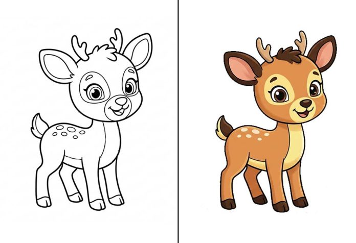 Deer Coloring Pages – Free Printable Sheets & Images