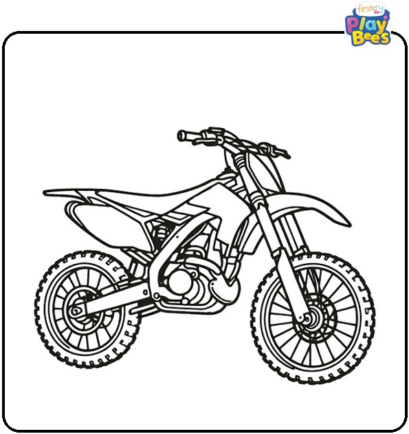 Dirt Bike Coloring Page
