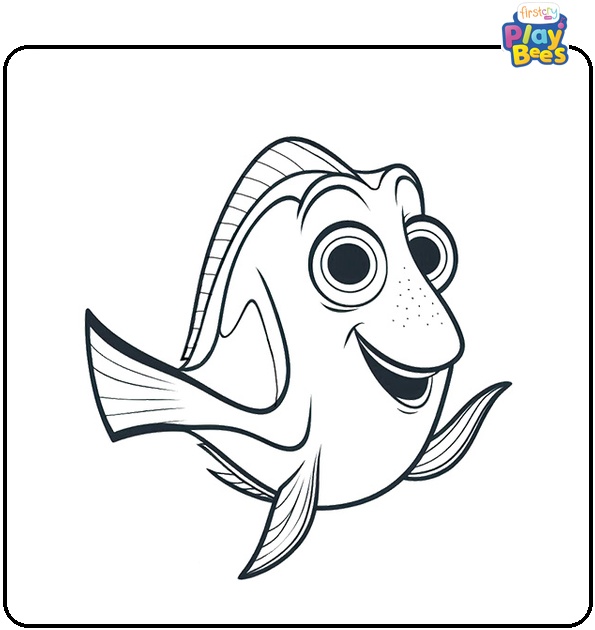 Dory Talking Coloring Page