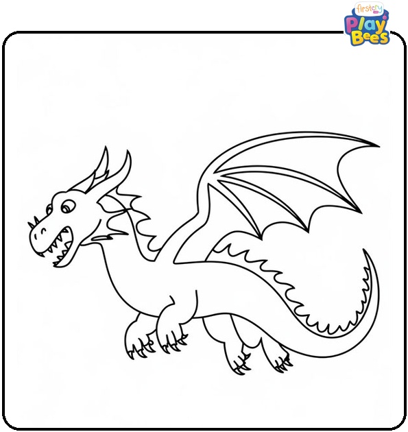 Dragon Monster Coloring Page