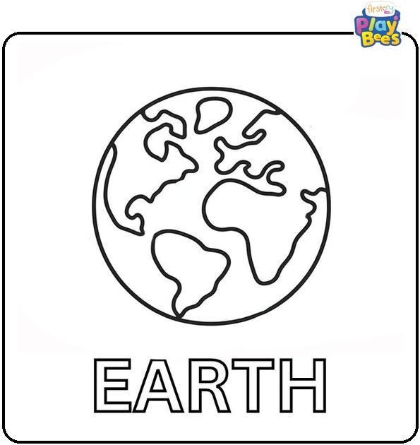 Earth Coloring Page