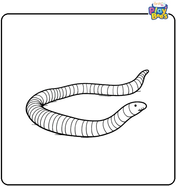 Earthworms Coloring Page Earthworms Coloring Page