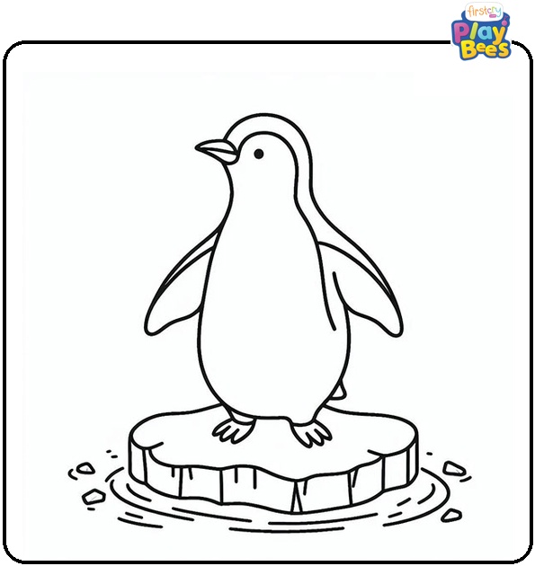 Emperor Penguin Coloring Page