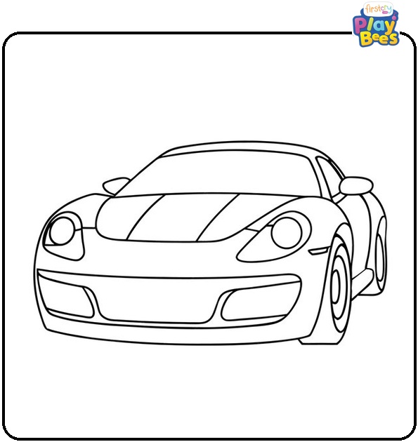 Ferrari Coloring Page