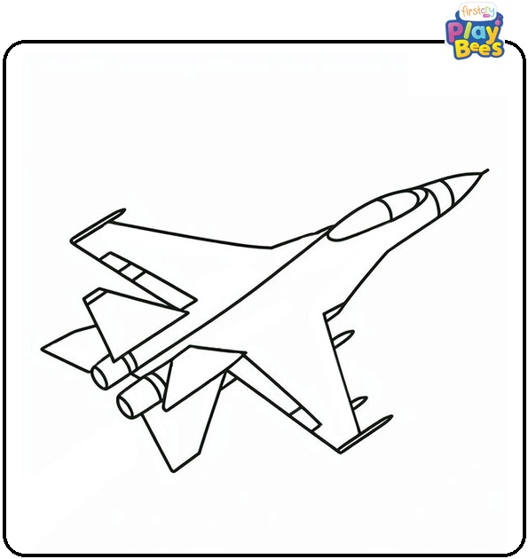 Fighter Jet Coloring Page