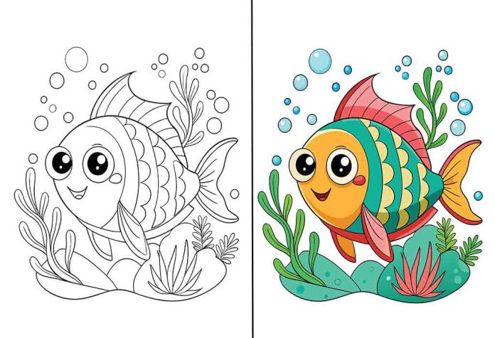Fish Coloring Pages – Free Printable Sheets & Pictures