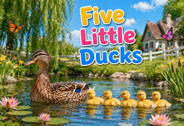 Five Little Ducks Lyrics - Nursery Rhyme & Song