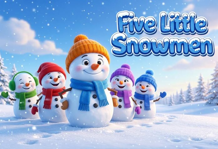 Five Little Snowmen Nursery Rhyme With Lyrics
